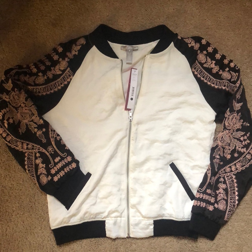 Aqua bomber jacket-NWT
